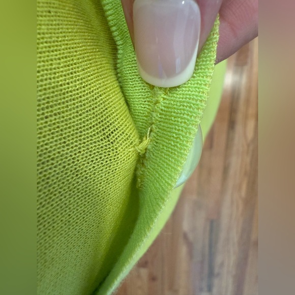 CHANEL Lime Green/Yellow Dress- Buttons - Picture 4 of 7